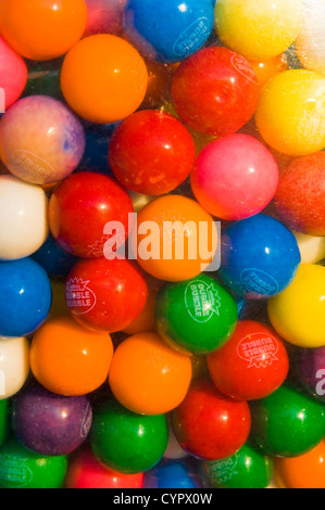 Double Bulle de chewing-gum balls, Milwaukee, Wisconsin. Banque D'Images