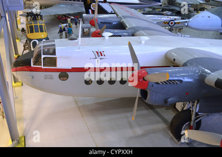 Avro York sur l'affichage à l'espace aérien de Duxford Banque D'Images