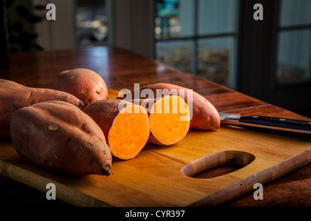 Les patates douces ou l'Igname Banque D'Images