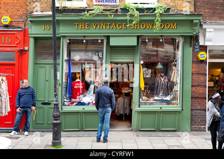 Le showroom vintage shop, Seven Dials, Covent Garden, Londres. Banque D'Images