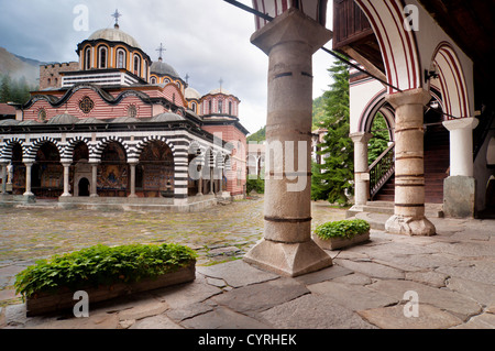 Monastère de Rila en Bulgarie Banque D'Images