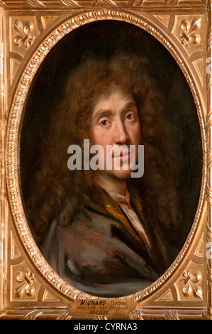 Portrait de Molière 1622-73 par 1871 Mignard, Pierre 1612-95 France Jean Baptiste Poquelin Molière Banque D'Images