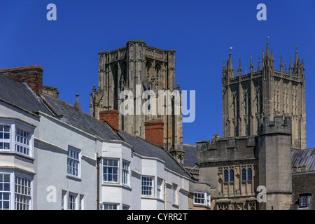 La cathédrale de Wells somerset england uk Banque D'Images