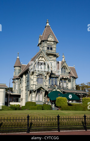 Photographie couleur de la Carson Mansion, Eureka, Californie, USA Banque D'Images