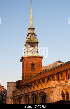 All Hallows par la tour clocher de l'église Hill City of London England UK Banque D'Images