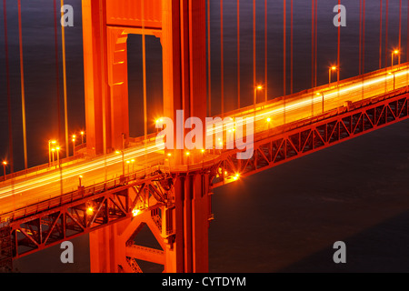 Golden Gate Bridge détail. San Francisco, Californie. Banque D'Images