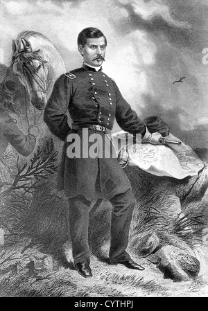 Le général américain George McClellan Banque D'Images