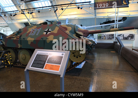 Char léger allemand destroyer, Jagdpanzer 38, à l'affiche dans Flying Heritage Collection de Everett, Washington, États-Unis Banque D'Images