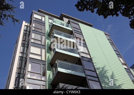 Roden Cour un bloc d'appartements de luxe modernes, Hornsey, dans le nord de Londres, UK Banque D'Images