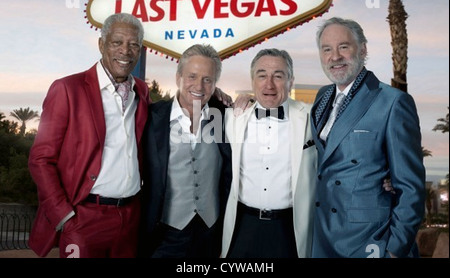 LAS VEGAS 2013 film avec de l : Morgan Freeman, Michael Douglas, Robert De Niro, Kevin Kline Banque D'Images