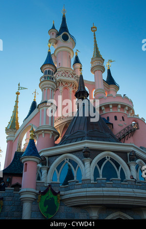 Du Château de La Belle au bois dormant, Disneyland Paris (Euro Disney) Banque D'Images