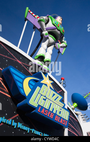 Buzz Lightyear Laser Blast Ride at Disneyland Paris (Euro Disney) Banque D'Images