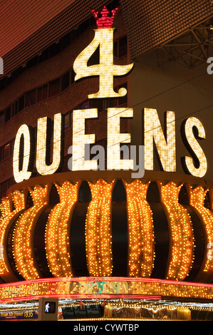 Les 4 Queens, Downtown Las Vegas Casino Banque D'Images