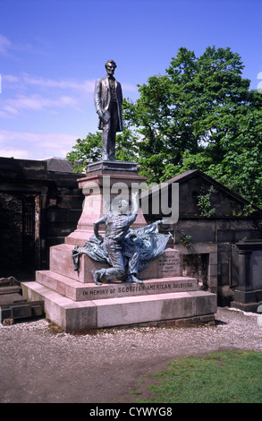 American Civil War Memorial ou Monument des soldats, accédez à l'ancien cimetière de Calton, Édimbourg, Écosse, Royaume-Uni Banque D'Images