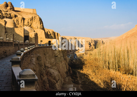 Bezeklik Grottes aux mille bouddhas. Turpan, Xinjiang, Chine Banque D'Images