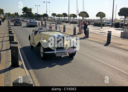 -Cambrils Gold Coast- voitures classiques, Tarragone, Catalogne, Espagne. Banque D'Images