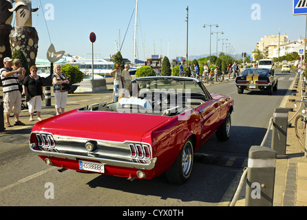 -Cambrils Gold Coast- voitures classiques, Tarragone, Catalogne, Espagne. Banque D'Images