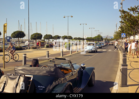 -Cambrils Gold Coast- voitures classiques, Tarragone, Catalogne, Espagne. Banque D'Images
