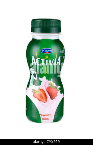 Le yogourt Activia à boire, Banque D'Images