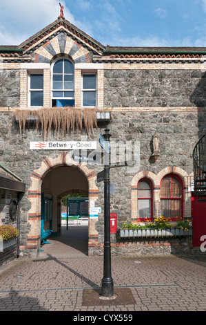 Pays de Galles, le parc national de Snowdonia, Betws-Y-coed, railroad station Banque D'Images