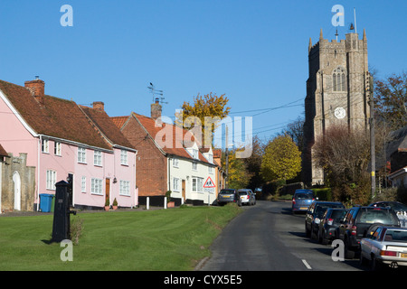 Monks in milden village suffolk angleterre uk go Banque D'Images