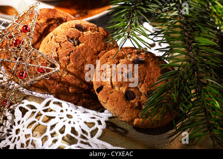 Thé de Noël sont présentés Banque D'Images