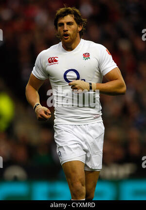 TOM WOOD ANGLETERRE TWICKENHAM MIDDLESEX ANGLETERRE RU 10 Novembre 2012 Banque D'Images