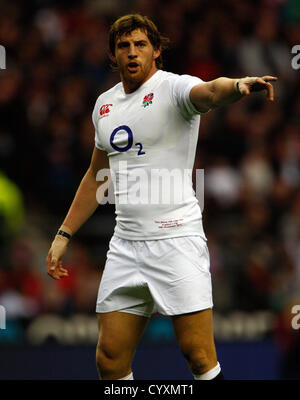 TOM WOOD ANGLETERRE TWICKENHAM MIDDLESEX ANGLETERRE RU 10 Novembre 2012 Banque D'Images