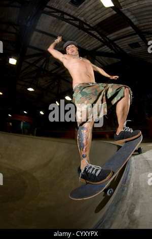Pro rider Rafael Tramonte 'porforming' Pingo skateboard tricks