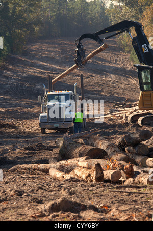 Construction de partie Sud du pipeline Keystone XL Banque D'Images