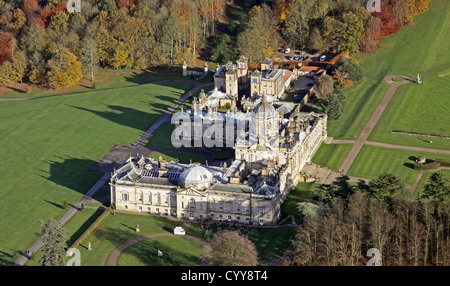 Vue aérienne de Castle Howard dans le Yorkshire du Nord Banque D'Images