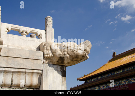 La Chine, Pékin, la Cité Interdite (aka Sanatorium On Gulang Island Cheng). Emperors Palace de la Dynastie Ming et Qing. Banque D'Images