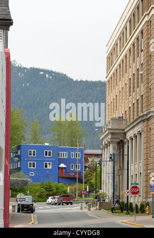 Capitale de l'état de l'Alaska, Juneau. Banque D'Images