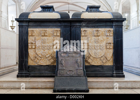 Panthéon royal de la maison de Bragance. Le monastère de São Vicente de Fora. Lisbonne, Portugal. Banque D'Images