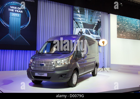 Nouveau Ford Transit Van à l'International des véhicules utilitaires à Hanovre, Allemagne Banque D'Images