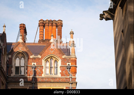 Lincolns Inn High Holborn Londres Cheminée de toit détails cheminées Banque D'Images