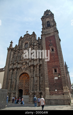 Templo de la Santisima Trinidad Eglise en centre historique de la ville de Mexico DF Banque D'Images