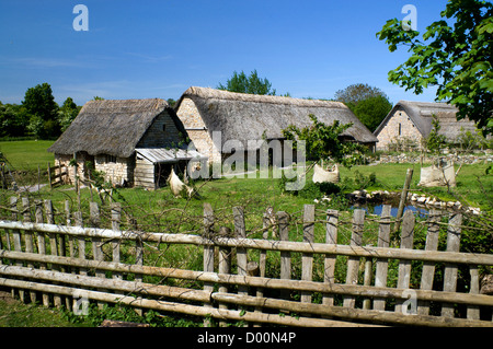 Cosmeston cosmeston medieval village lacs et country park penarth vallée de Glamorgan au Pays de Galles du sud Banque D'Images