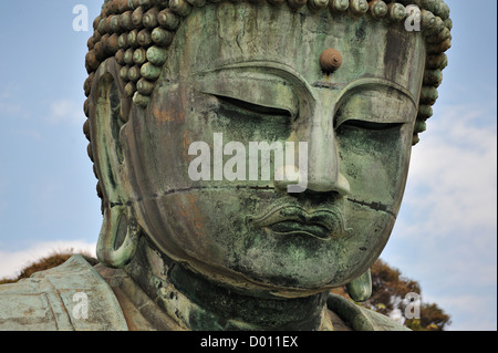 Le grand Bouddha de bronze de Kamakura, Japon Banque D'Images