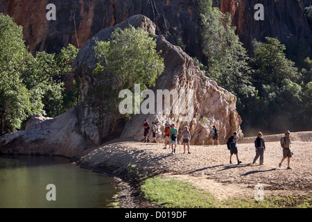 Windjana Gorge, du Kimberley, en Australie occidentale. Banque D'Images