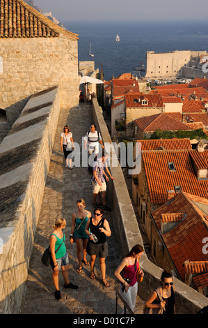 Croatie, Dubrovnik, murs Banque D'Images