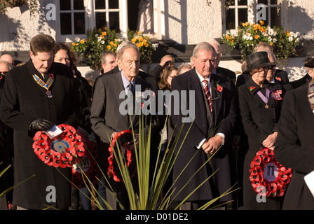 Dimanche du souvenir, high street, Haslemere, Surrey, UK. 11.11.2012. Banque D'Images