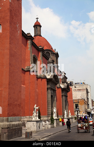 Templo de Jésus Maria Church dans le centre historique de la ville de Mexico DF Banque D'Images