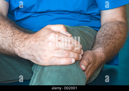 Praticien de Reiki au travail Banque D'Images