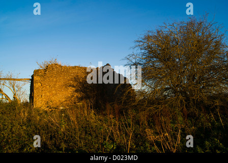 Cotswold Grange abandonnée à Avening, Gloucestershire Banque D'Images