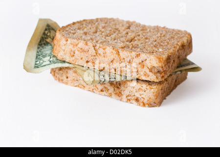 "Sandwich" dollar Banque D'Images