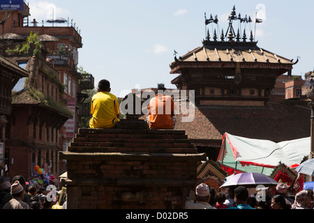 Festival de Rue 2012 à Bhaktapur, Népal Banque D'Images