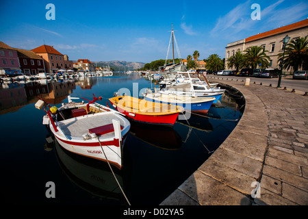 La ville de Port de Stari Grad, Hvar, Croatie, 2012 islad Banque D'Images