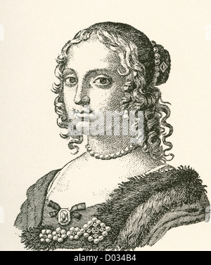 La princesse Henriette d'Angleterre, 1644 - 1670. La princesse d'Angleterre et l'Écosse en tant que plus jeune fille du roi Charles Ier d'Angleterre. Banque D'Images