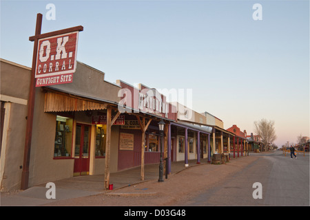 USA, Arizona, Tombstone. Le centre-ville historique de Tombstone Banque D'Images
